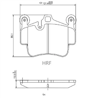 کیریرا کے لیے ڈسک بریک پیڈ